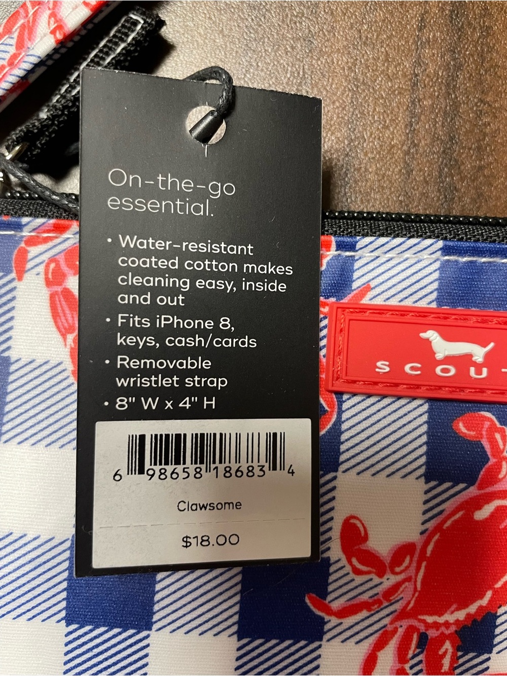 NWT Scout Clawsome Crab Kate Wristlet 🦀🦀🦀 - Picture 2 of 5